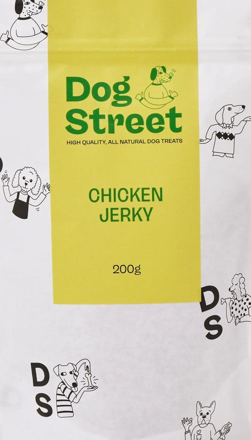 Dog Street Chicken Jerky 200gm-Dog Street-Ascot Saddlery