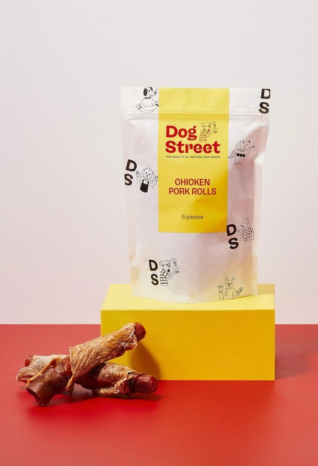 Dog Street Chicken Pork Rolls Pack Of 5