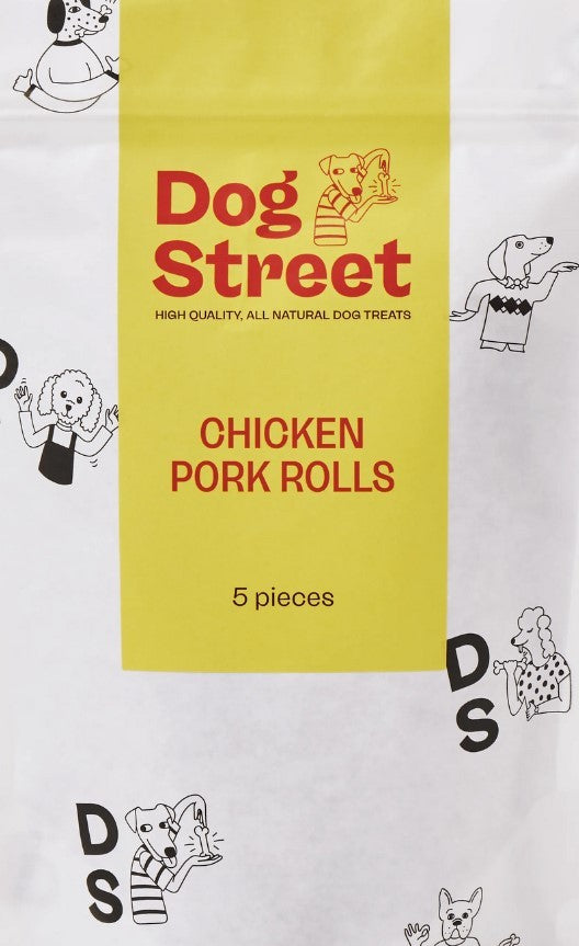 Dog Street Chicken Pork Rolls Pack Of 5