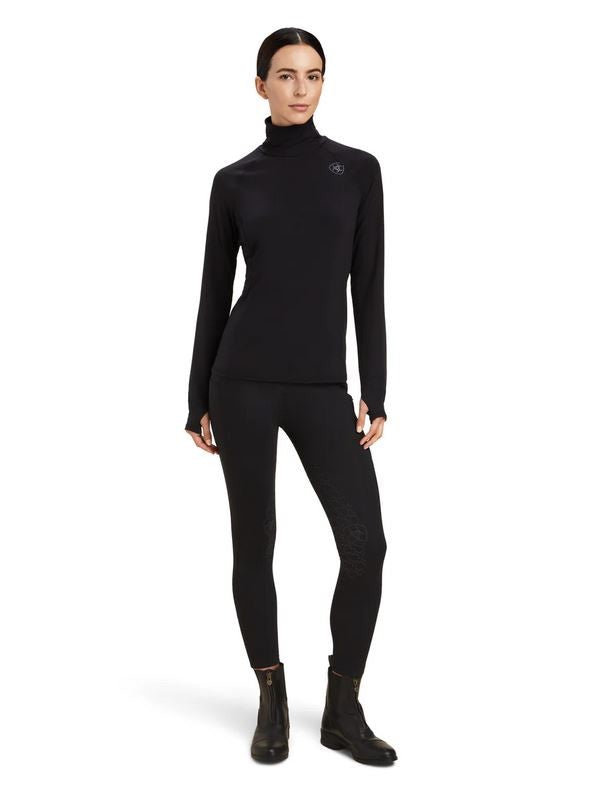 Baselayer Ariat Venture Long Sleeve W23 Black Ladies-Ariat-Ascot Saddlery
