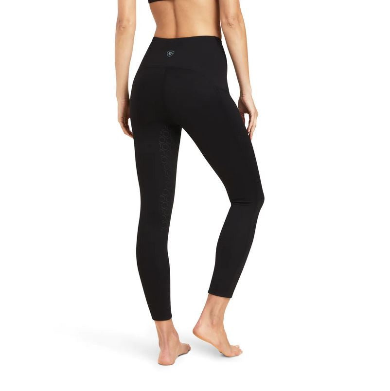 Tights Ariat Venture Thermal Half Grip W23 Black Ladies [:extra Small]
