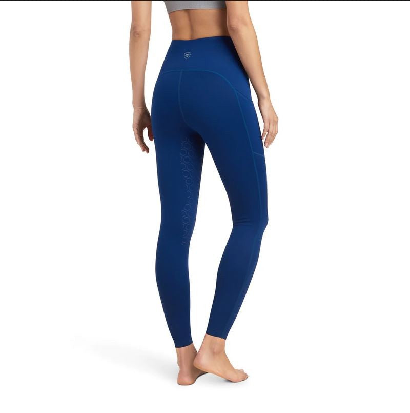 Tights Ariat Venture Thermal Half Grip W23 Estate Blue Ladies [:extra Small]