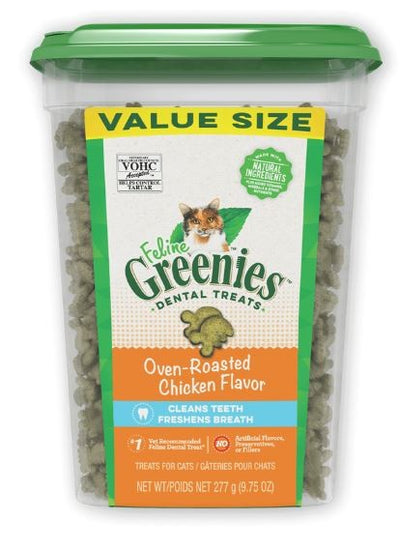 Treat Cat Greenies Feline Chicken Tub 277gm-Greenies-Ascot Saddlery