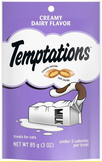 Treat Cat Temptations Snacks Creamy Dairy 85gm-Temptations-Ascot Saddlery