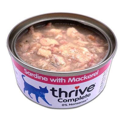 Thrive Cans Cat Adult Sardine & Mackerel 75gm Each-Thrive-Ascot Saddlery
