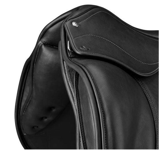 Bates Isabell Icon Dressage Saddle Cair Classic Black [:44cm 17.5"]