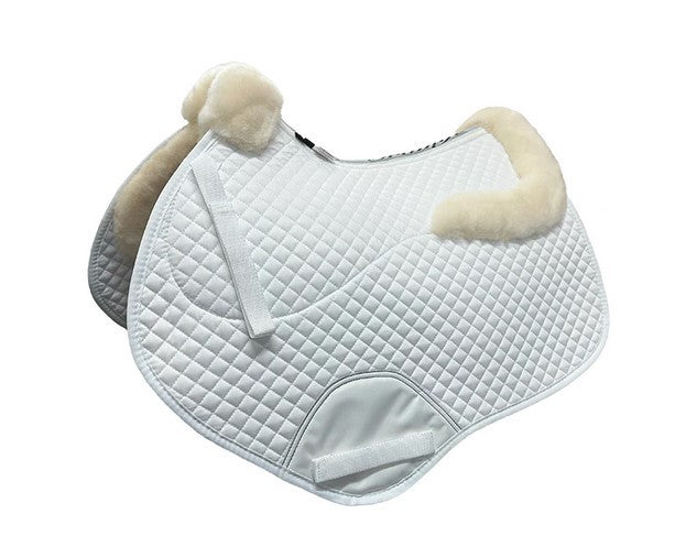 Saddlecloth Jumping Sheepskin Grainge White & White