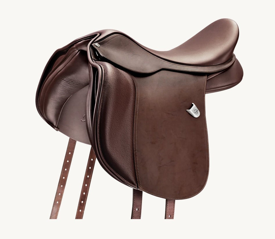 Bates All Purpose Wide Saddle Cair Brown [:40cm 16.0"]