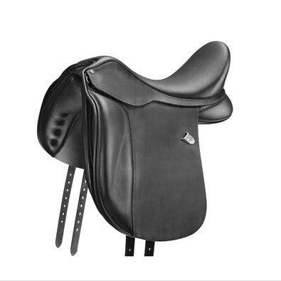 Bates Dressage Wide Saddle Cair Classic Black [:42cm 16.5"]