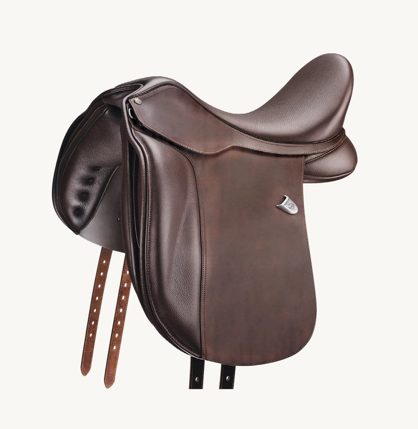 Bates Dressage Wide Saddle Cair Classic Brown [:42cm 16.5"]