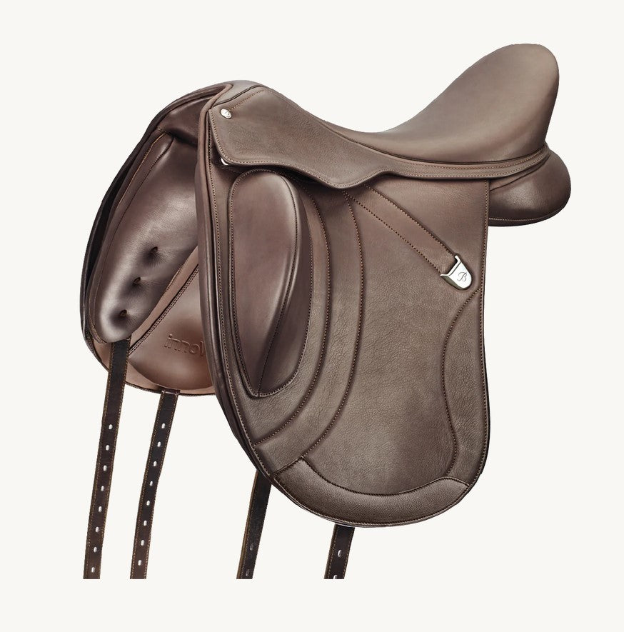 Bates Innova Mono Dressage Saddle Cair Classic Brown [:0 42cm 16.5"]