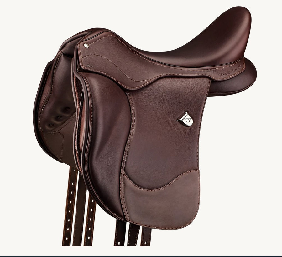 Bates Isabell Icon Dressage Saddle Cair Classic Brown [:42cm 16.5"]