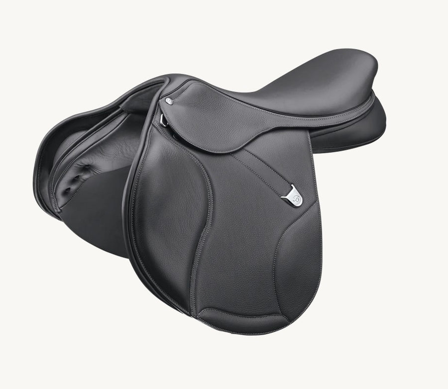 Bates Elevation Jumping Saddle Cair Classic Black [:42cm 16.5"]