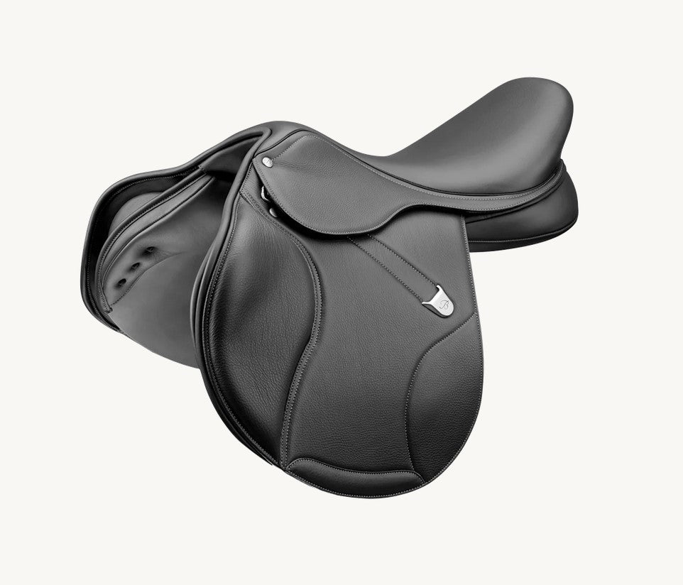 Bates Elevation Jumping Saddle Cair Classic Black [:42cm 16.5"]