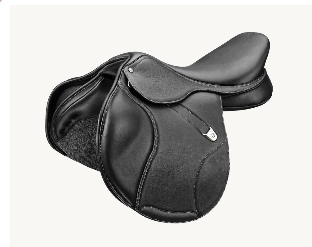 Bates Elevation Jumping Saddle Cair Classic Black [:42cm 16.5"]