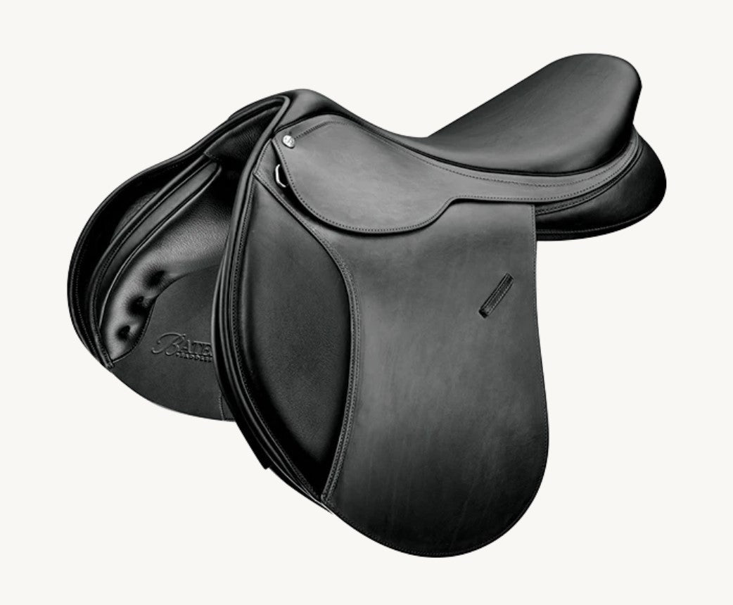 Bates Caprilli Close Contact Jumping Saddle Cair Classic Black [:42cm 16.5"]