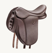 Bates Pony Show Saddle Cair Brown [:38cm 15.0"]