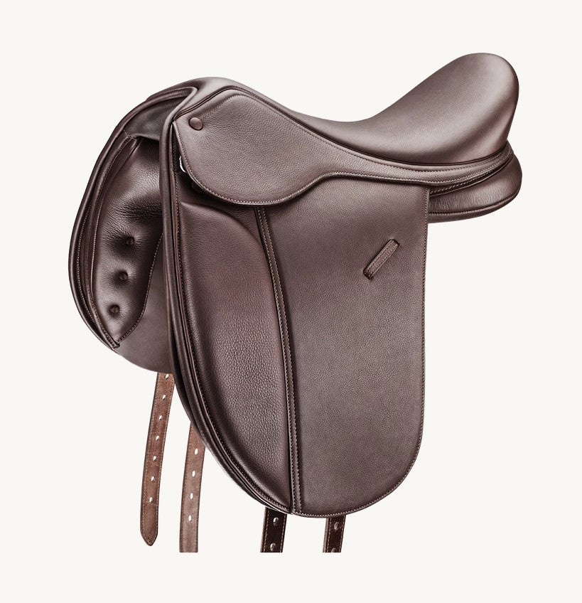 Bates Pony Show Saddle Cair Brown [:38cm 15.0"]