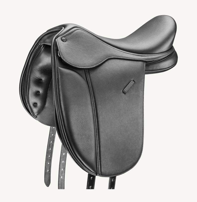 Bates Pony Long Show Saddle Cair Classic Black [:38cm 15.0"]