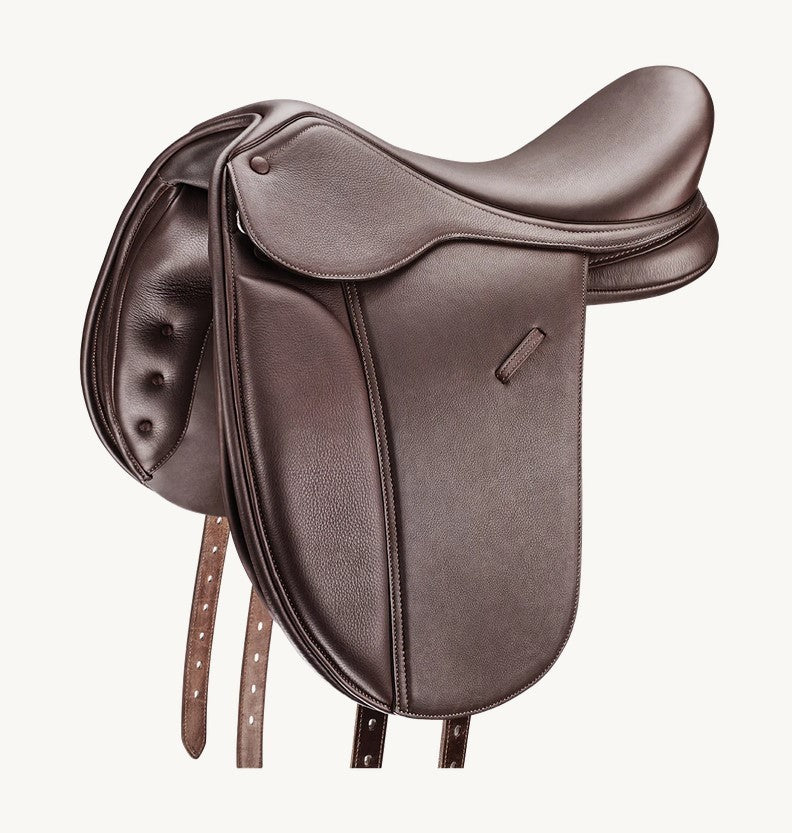 Bates Pony Long Show Saddle Cair Classic Brown [:38cm 15.0"]