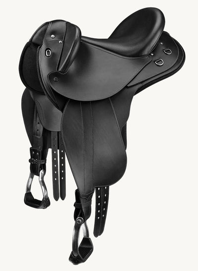 Bates Kimberley Half Breed Saddle Classic Black-Bates-Ascot Saddlery