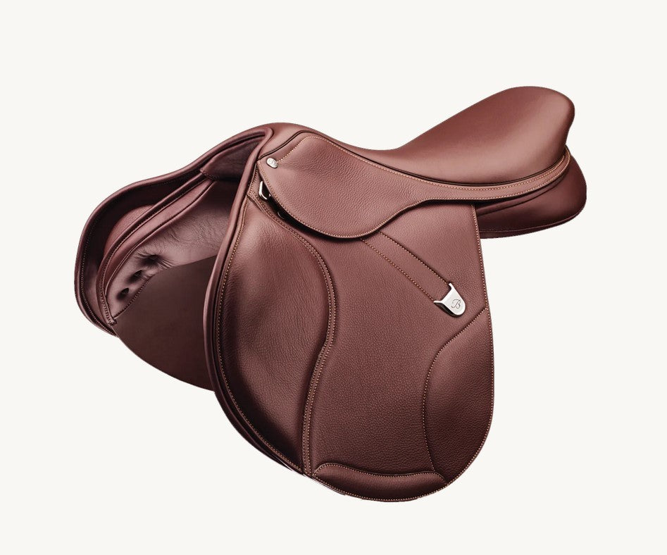 Bates Elevation Jumping Saddle Cair Brown [:44cm 17.5"]