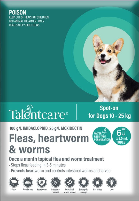 Talentcare Spot On Dog 10kg-25kg 3 Pack