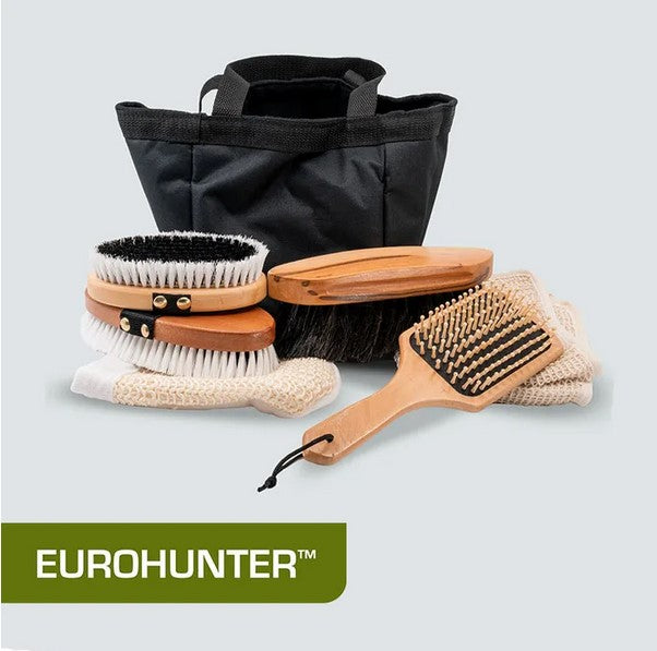 Grooming Kit Eurohunter Wooden Tools & Tote