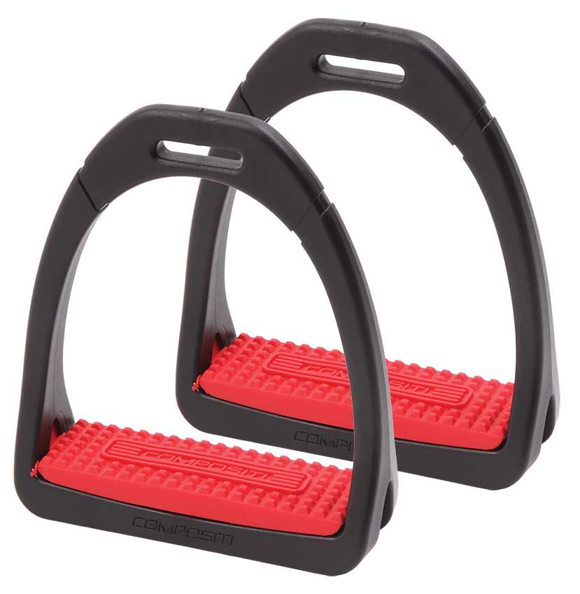 Stirrup Irons Compositi Premium Red [:small]