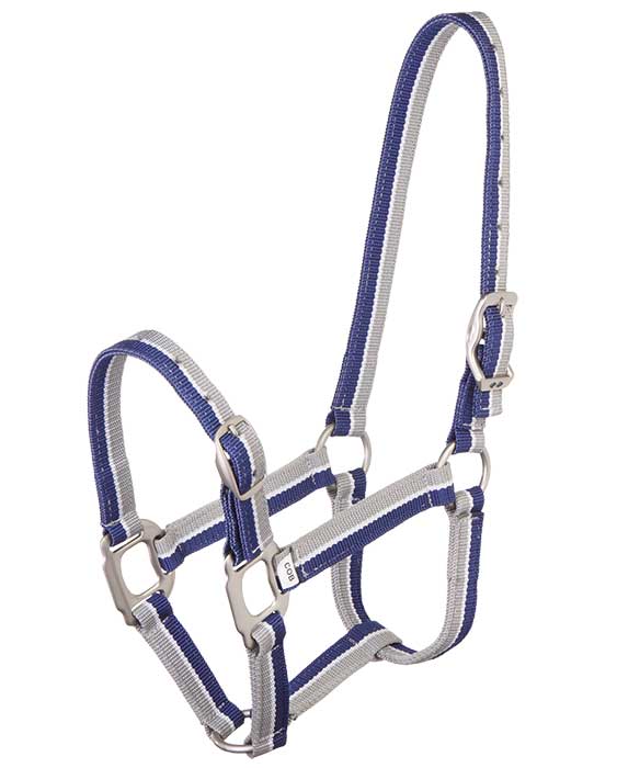 Headstall Striped Blue & Grey [:pony]