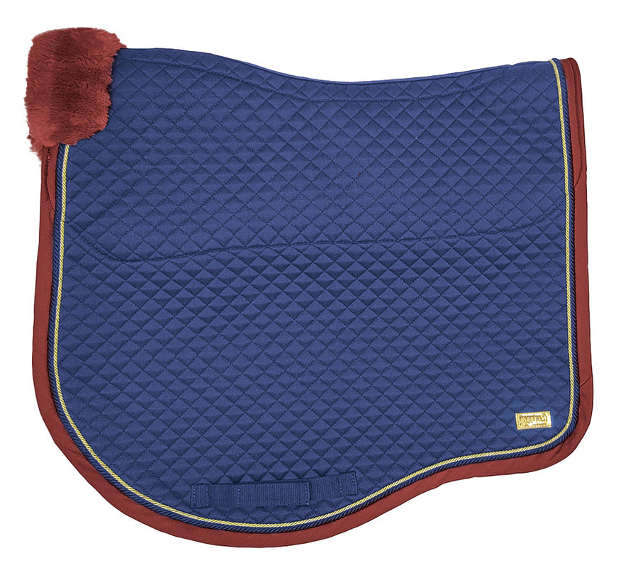 Saddlecloth Dressage Fleece Trim Estate 2023 Navy & Burgundy