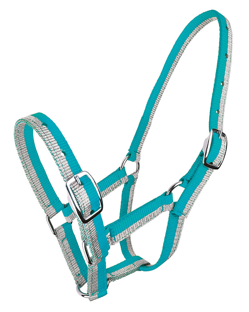Foal Headstall Sparkle Small Pony Size Turquoise & Silver