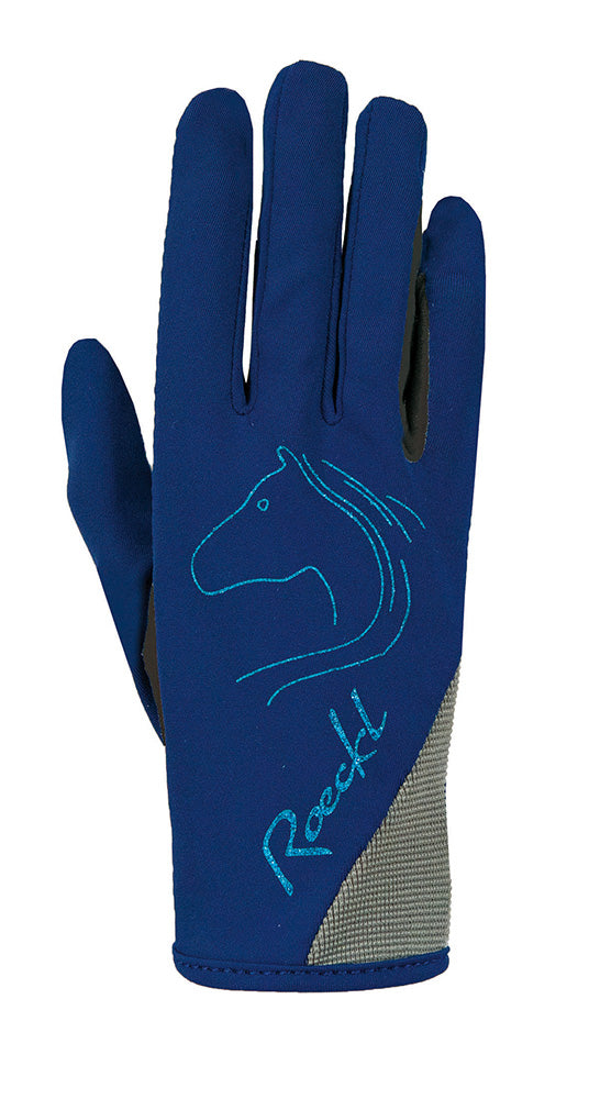 Gloves Roeckl Tryon Junior Navy [:5.0]