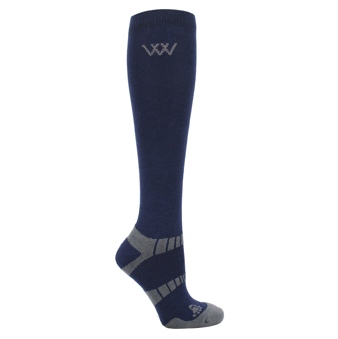 Socks Woof Bamboo Riding Navy [:small]