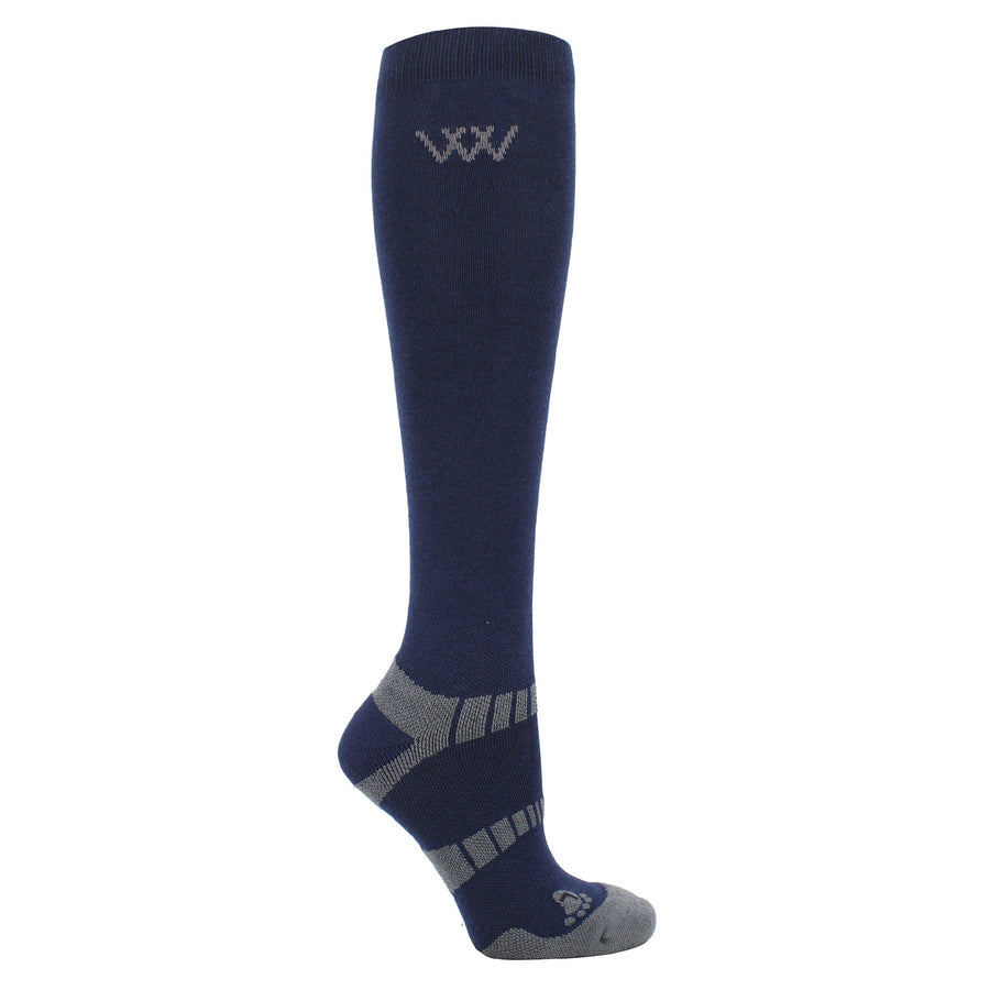 Socks Woof Bamboo Riding Navy [:small]