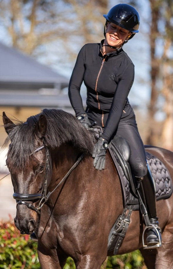 Riding Jacket Bare Equestrian Technical Black & Rose Gold Extra [:extra Small]