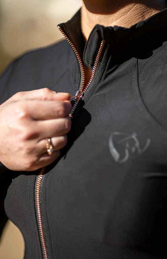 Riding Jacket Bare Equestrian Technical Black & Rose Gold Extra [:extra Small]
