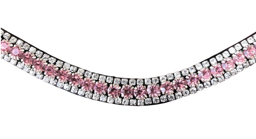 Browband Lumiere Baby Pink Crystal Black Cob
