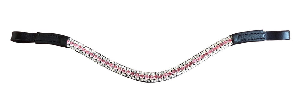 Browband Lumiere Baby Pink Crystal Black Cob