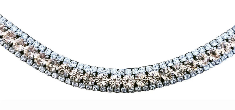 Browband Lumiere Champagne Crystal Black Full