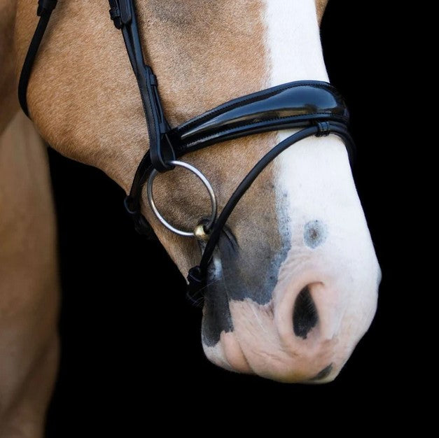 Bridle Lumiere Aurelie Hanoverian Rolled Black [:full]