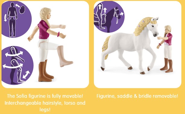 Schleich Horse Club Saddle & Bridle Sofia & Blossom