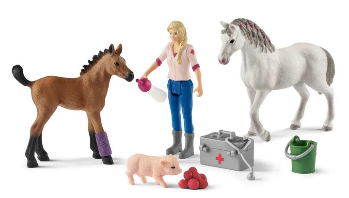 Schleich Accessory Vet Visiting Mare & Foal