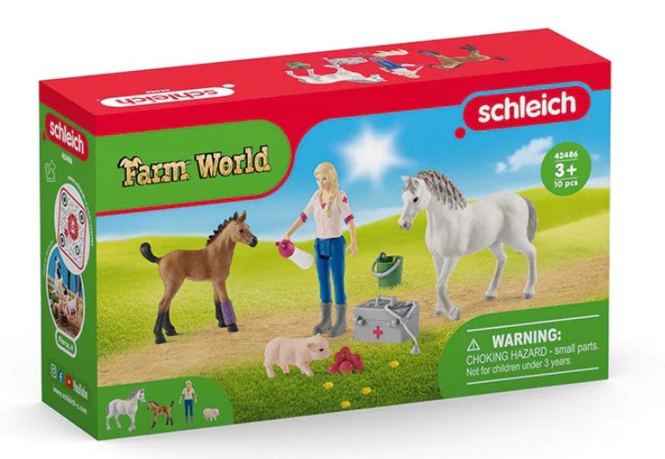 Schleich Accessory Vet Visiting Mare & Foal
