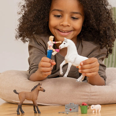 Schleich Accessory Vet Visiting Mare & Foal