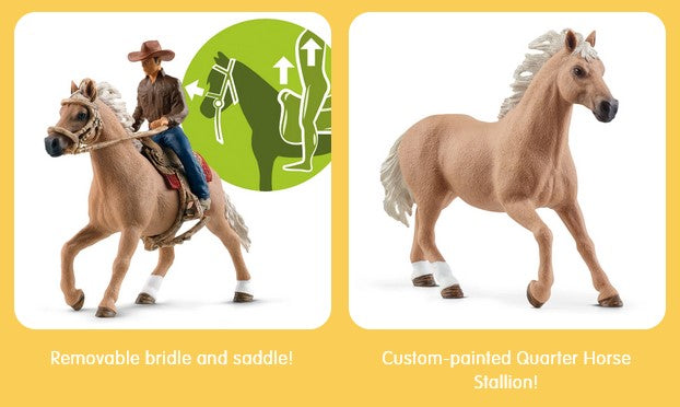 Schleich Horse Set Western Riding Adventures