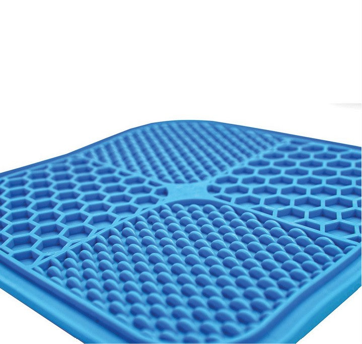 Lick Mat Scream Square Non Skid Base Blue