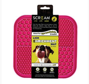 Lick Mat Scream Square Non Skid Base Pink