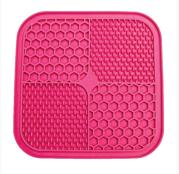 Lick Mat Scream Square Non Skid Base Pink