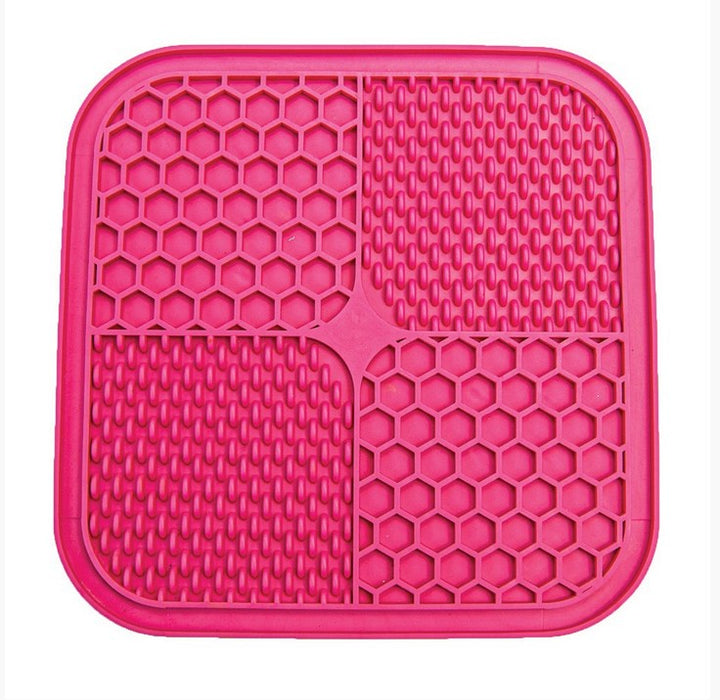 Lick Mat Scream Square Non Skid Base Pink